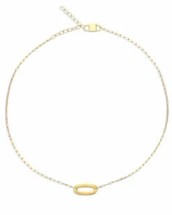 LIBERA Gold Oval Ring Necklace