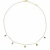 "Tourmalines" Gold And Tourmaline Colorful Collar Necklace -Nanis Sales CN3 601 ST F1