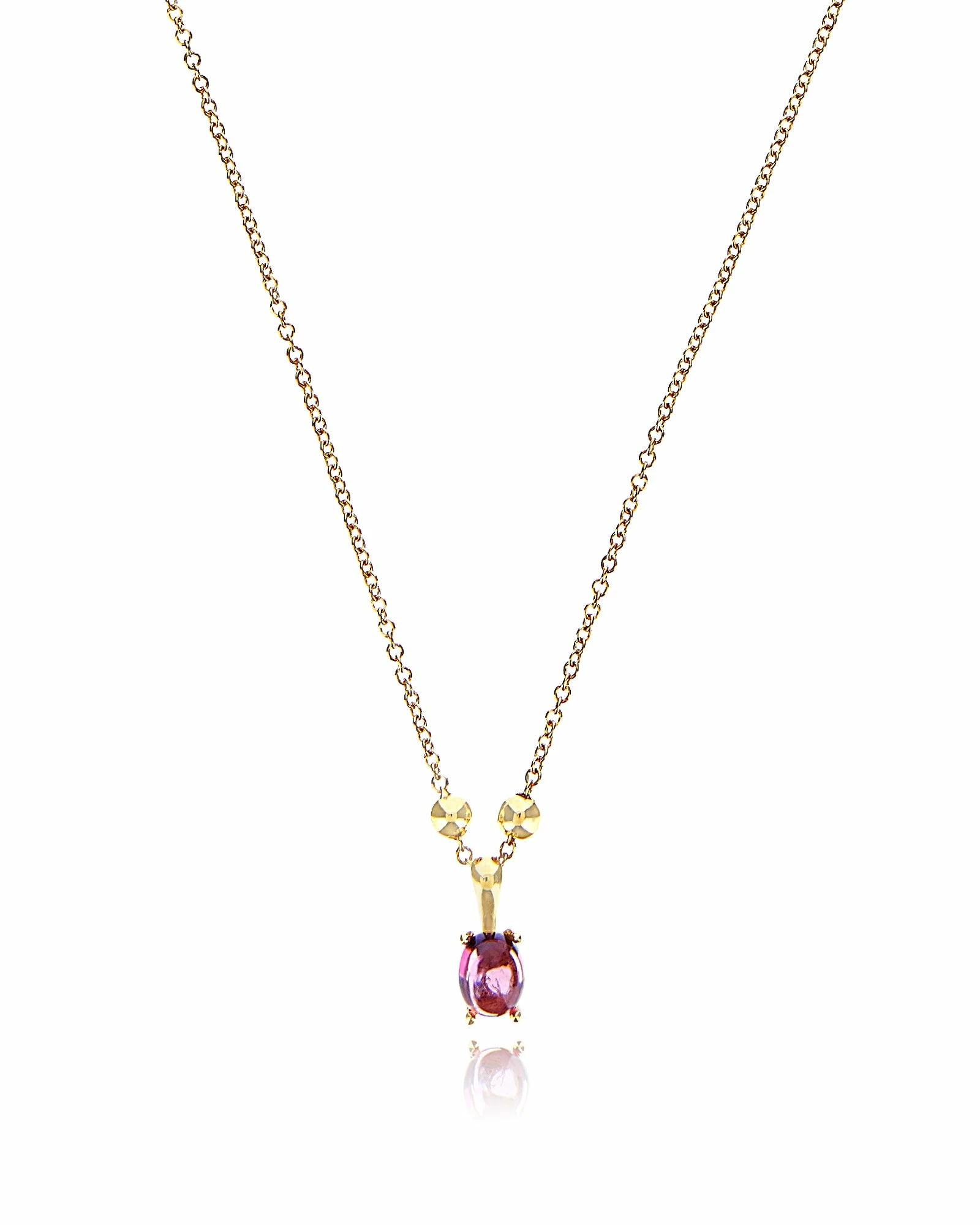 "Tourmalines" Gold And Pink Tourmaline Delicate Necklace 3 "Tourmalines" Gold And Pink Tourmaline Delicate Necklace