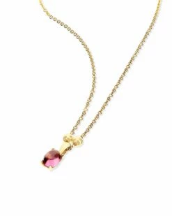 "Tourmalines" Gold And Pink Tourmaline Delicate Necklace 9 "Tourmalines" Gold And Pink Tourmaline Delicate Necklace -Nanis Sales CN8 601 ST R