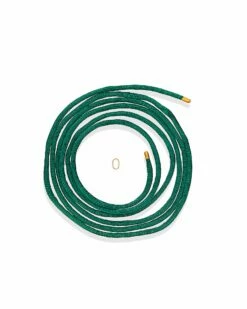 "Amazonia" Gold, Diamonds And Green Aventurine Pendant (LARGE) 11 "Amazonia" Gold, Diamonds And Green Aventurine Pendant (LARGE) -Nanis Sales CORD AMAZZONIA anellino