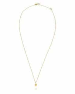 "Élite" Gold And Diamonds Accent Tiny Necklace -Nanis Sales CS11 589 ST D1