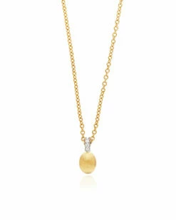 "Élite" Gold And Diamonds Accent Tiny Necklace