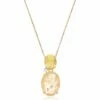 "Ipanema" Yellow Rutilated Quartz Necklace