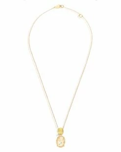 "Ipanema" Yellow Rutilated Quartz Necklace -Nanis Sales CS16 515 D2