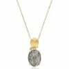 "Ipanema" Grey Rutilated Quartz Necklace -Nanis Sales CS16 515 F1