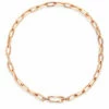 SUNSET "Libera" Rose Gold Necklace Chain With Diamonds