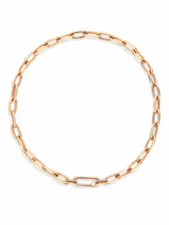 SUNSET "Libera" Rose Gold Necklace Chain With Diamonds