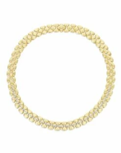 "Diva" Gold And Diamonds Statement Necklace