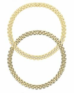 "Diva" Gold And Diamonds Statement Necklace -Nanis Sales CS2 608 4