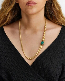 "Reverse" Gold, Sapphire, Tsavorite, Amethyst, Green Labradorite And Rock Crystal Convertible Y Necklace (LARGE) -Nanis Sales CS25 584 1