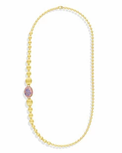 "Reverse" Gold, Sapphire, Tsavorite, Amethyst, Green Labradorite And Rock Crystal Convertible Y Necklace (LARGE) -Nanis Sales CS25 584 ST W1