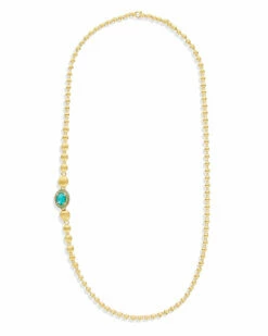 "Reverse" Gold, Sapphire, Tsavorite, Amethyst, Green Labradorite And Rock Crystal Convertible Y Necklace (SMALL) -Nanis Sales CS27 584 ST D1