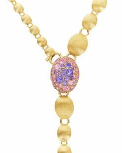 "Reverse" Gold, Sapphire, Tsavorite, Amethyst, Green Labradorite And Rock Crystal Convertible Y Necklace (SMALL) -Nanis Sales CS27 584 ST F2