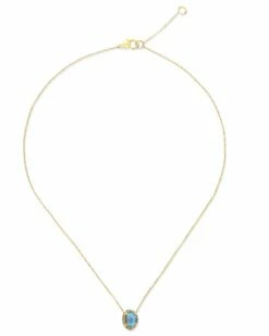 "Reverse" Gold, Blue Diamonds, Swiss Blue Topaz, Green Sapphires And London Blue Topaz Double-face Necklace 12 "Reverse" Gold, Blue Diamonds, Swiss Blue Topaz, Green Sapphires And London Blue Topaz Double-face Necklace -Nanis Sales CS30 584 ST F 3