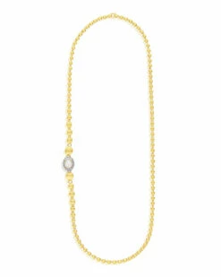 "Reverse" Gold, Pink Sapphires, Rubies, White Australian Opal And Diamonds Convertible Y Necklace -Nanis Sales CS32 584 ST L
