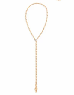 SUNSET "Ivy" Rose Gold Boules And Diamonds Iconic Convertible Necklace (short) -Nanis Sales CS34 538 RR 3
