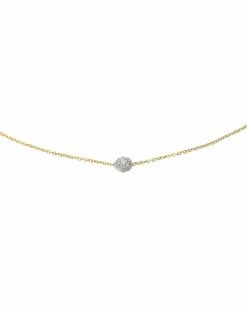 "Élite" Gold And Diamonds Light Point Necklace -Nanis Sales CS34 583 1