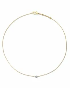 "Élite" Gold And Diamonds Light Point Necklace