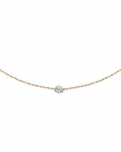 SUNSET "Dancing élite" Rose Gold And Diamonds Boule Light Point Necklace -Nanis Sales CS34 583 ROSE2