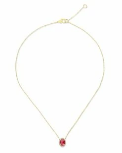 "Reverse" Gold, Diamonds And Ruby Necklace -Nanis Sales CS34 584 2