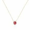 "Reverse" Gold, Diamonds And Ruby Necklace -Nanis Sales CS34 584 3