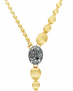 "Reverse" Gold, Diamonds, Rubies And Rock Crystal Convertible Y Necklace -Nanis Sales CS35 584 SC B