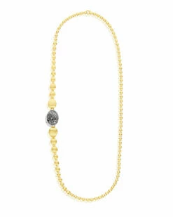 "Reverse" Gold, Diamonds, Rubies And Rock Crystal Convertible Y Necklace -Nanis Sales CS35 584 ST L