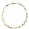"Ipanema" Rutilated Quartz, Diamonds And Gold Collar Necklace