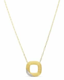"Libera" Small Squared Gold Necklace