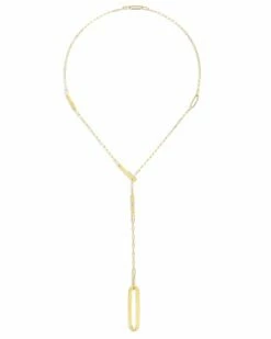 LIBERA Soffio Gold And Diamonds Y Necklace