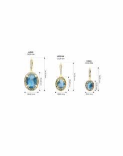 "Reverse" Ciliegine Gold, Blue Diamonds, Swiss Blue Topaz, Green Sapphires And London Blue Topaz Double-face Ball Drop Earrings (LARGE) 11 "Reverse" Ciliegine Gold, Blue Diamonds, Swiss Blue Topaz, Green Sapphires And London Blue Topaz Double-face Ball Drop Earrings (LARGE) -Nanis Sales CiliegineReverseazure quote LR