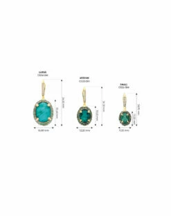 "Reverse" Ciliegine Gold, Sapphire, Tsavorite, Amethyst, Green Labradorite And Rock Crystal Double-face Ball Drop Earrings (LARGE) -Nanis Sales CiliegineReversegreen quote LR