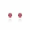 "Tourmalines" Gold And Pink Tourmaline Stud Earrings (small)