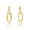 Libera Gold Elegant Oval Earrings