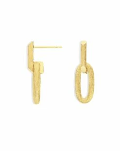 Libera Gold Elegant Oval Earrings -Nanis Sales OA1 602 ST F3