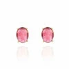 "torumalines" Gold And Pink Tourmaline Stud Earrings (large) -Nanis Sales OA3 598 F1
