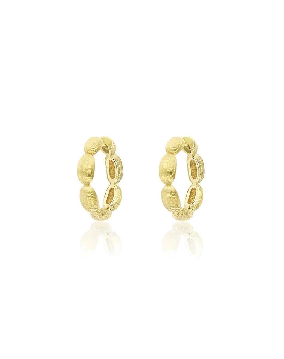 "Diva" Gold Hoop Earrings (medium) 3 "Diva" Gold Hoop Earrings (medium)
