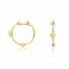 "dancing élite" Gold Amd Diamonds Hoop Earrings 1 "dancing élite" Gold Amd Diamonds Hoop Earrings -Nanis Sales OS12 589 F1