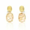 "Ipanema" Yellow Rutilated Quartz Earrings -Nanis Sales OS16 515 ST F1