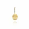 "Ciliegina" Gold Ball Drop Single Earring With Diamonds Details (SMALL) -Nanis Sales OS17 583 MONO
