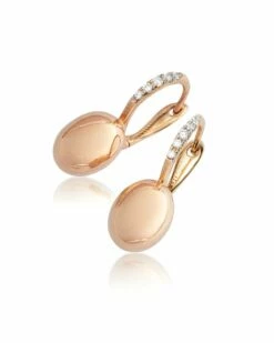 SUNSET "Ciliegine" Rose Gold Boules And Diamonds Details Earrings (small) 10 SUNSET "Ciliegine" Rose Gold Boules And Diamonds Details Earrings (small) -Nanis Sales OS17 583 ROSE3