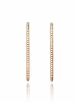 SUNSET "Libera Icon" Big Rose Gold Oval Hoop Earrings With Diamonds 7 SUNSET "Libera Icon" Big Rose Gold Oval Hoop Earrings With Diamonds -Nanis Sales OS2 604 2 ROSE