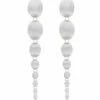 "Nuvole" White Gold And Diamonds Degradé Boules Chunky Earrings