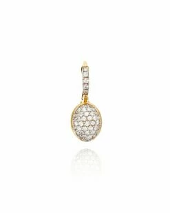 "Ciliegina" Gold And Diamonds Ball Drop Single Earring (SMALL)
