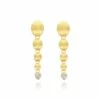 Ivy "nuvolette" Gold And Diamonds Charming Drop Earrings -Nanis Sales OS27 538