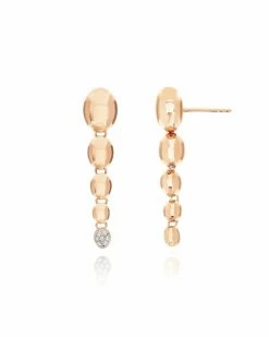 SUNSET Ivy "nuvolette" Rose Gold And Diamonds Degradé Boules Pendant Earrings -Nanis Sales OS27 538 R2