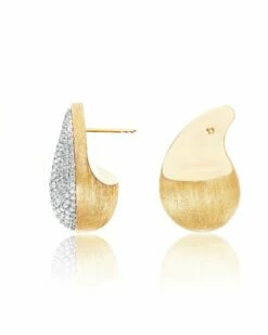 "Trasformista" Gold, Cachemire And Diamonds Earrings -Nanis Sales OS27 569 ST F2