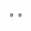 "Ipanema" Grey Rutilated Quartz, Diamonds And 18kt Gold Small Stud Earrings 1 "Ipanema" Grey Rutilated Quartz, Diamonds And 18kt Gold Small Stud Earrings -Nanis Sales OS28 576 ST G1