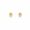 "Ipanema" Yellow Rutilated Quartz, Diamonds And 18kt Gold Small Stud Earrings